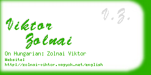 viktor zolnai business card